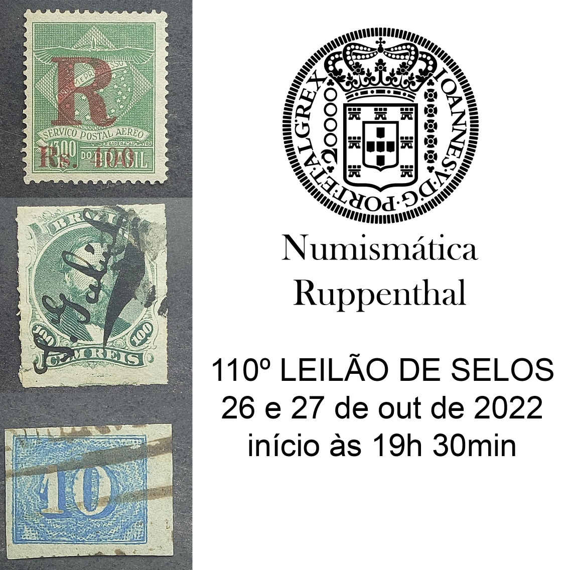 110º LEILÃO DE FILATELIA E NUMISMÁTICA - Numismática Ruppenthal