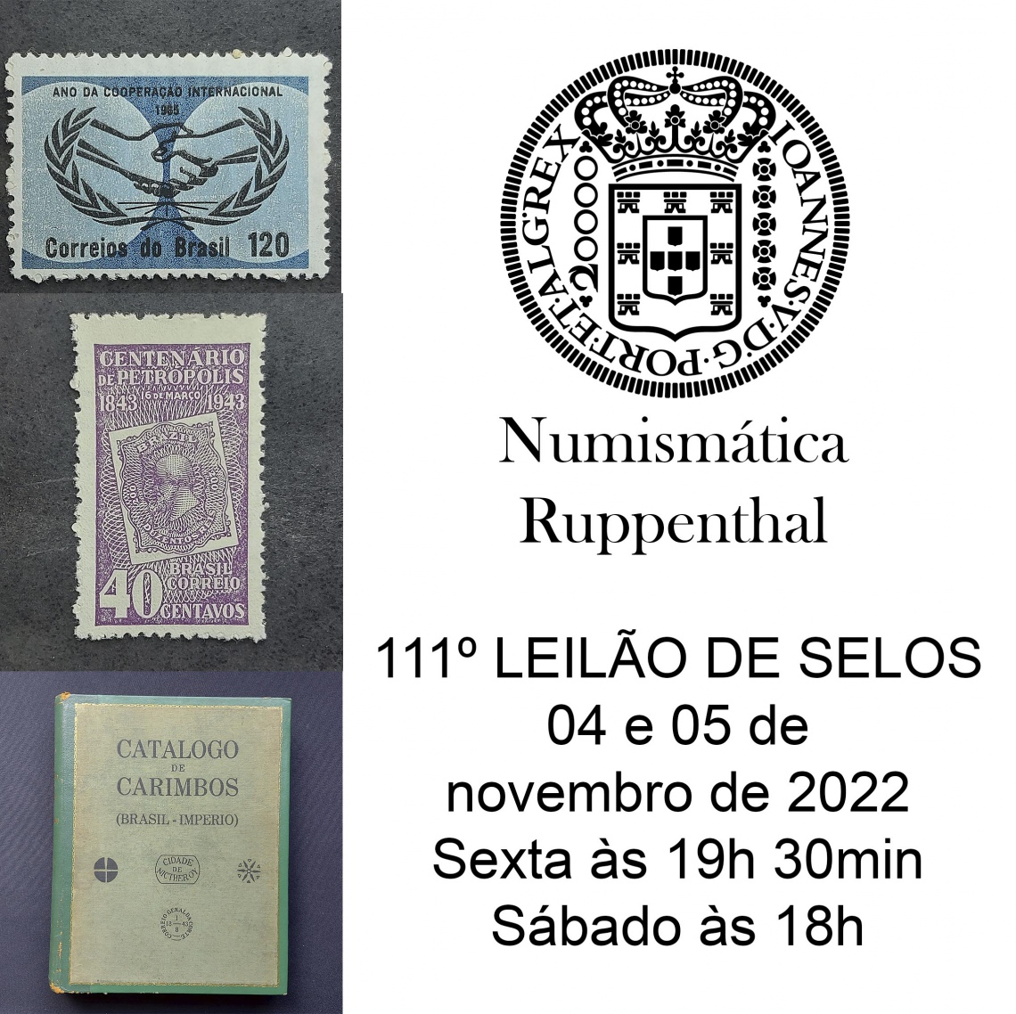 111º LEILÃO DE FILATELIA E NUMISMÁTICA - Numismática Ruppenthal