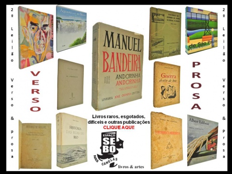 SEGUNDO LEILÃO VERSO & PROSA - Livros raros, esgotados, difíceis e outras publicações