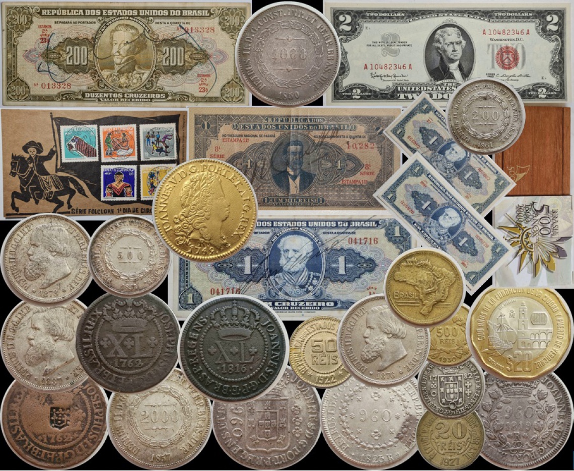 Leilão de Colecionismo Final de Ano: selos, cédulas, medalhas e moedas