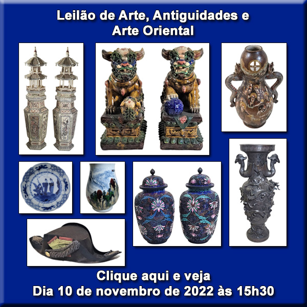 Leilão de Arte, Antiguidades e Arte Oriental - LL Galeria - 10/11/2022 às 15h30