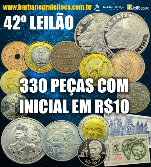42º LEILÃO BARBA NEGRA DE NUMISMÁTICA