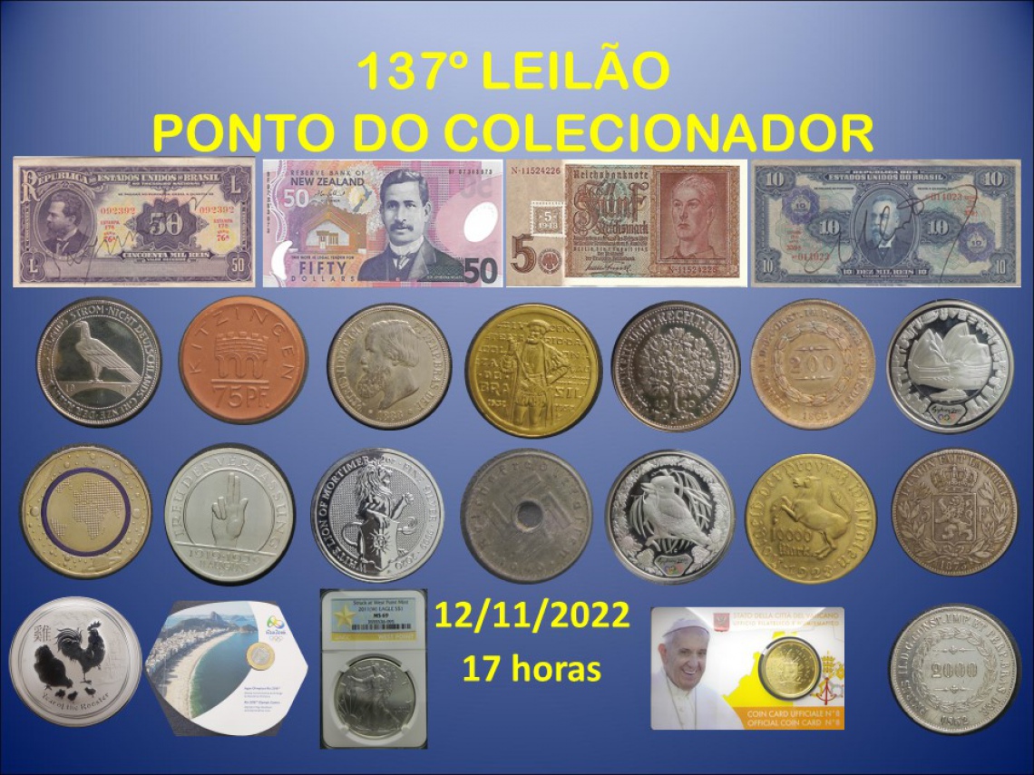 137º LEILÃO PONTO DO COLECIONADOR