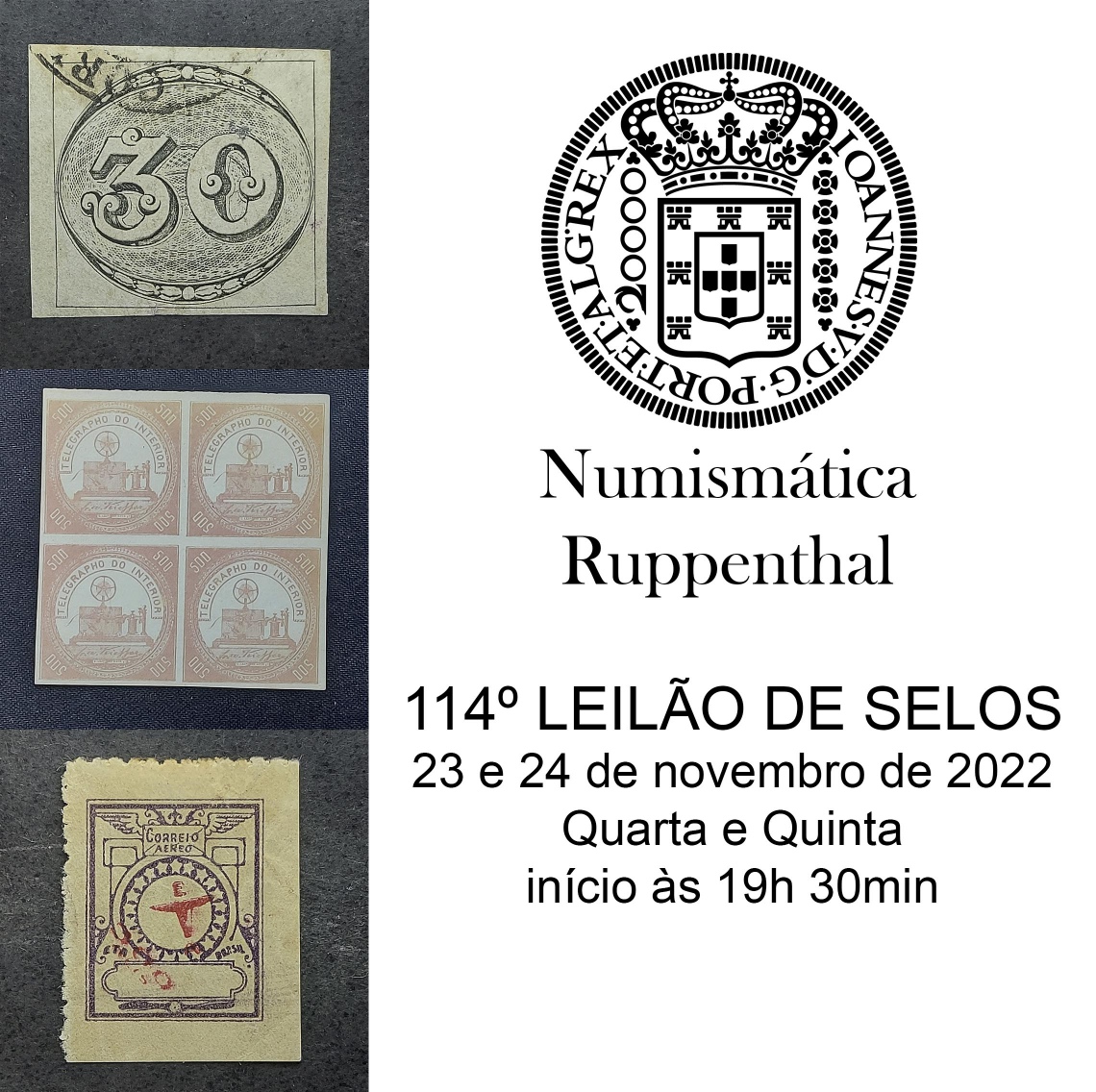 114º LEILÃO DE FILATELIA E NUMISMÁTICA - Numismática Ruppenthal