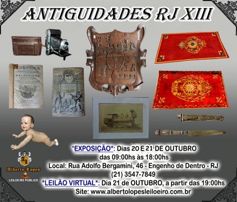 LEILÃO ANTIGUIDADES RJ XIII