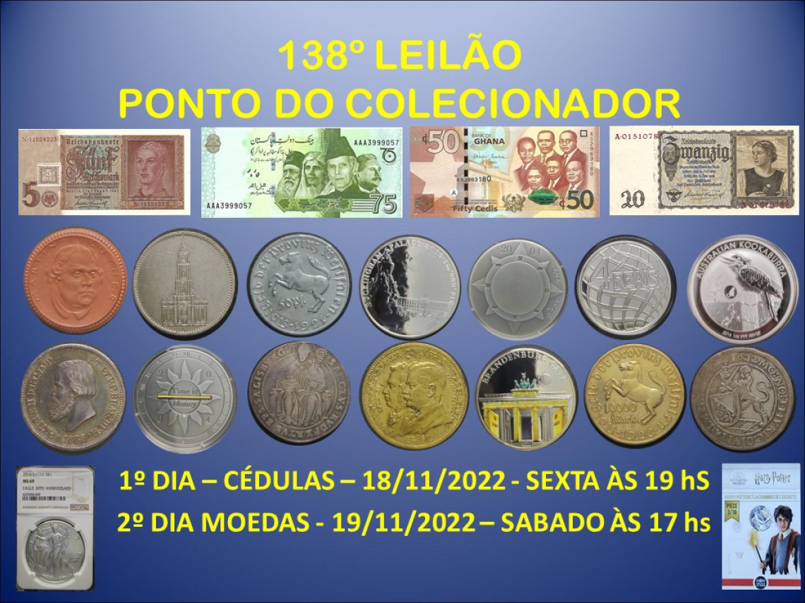 138º LEILÃO PONTO DO COLECIONADOR