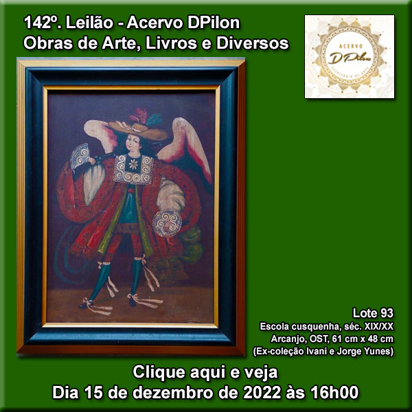142º LEILÃO DE OBRAS E LIVROS DE ARTE E DIVERSOS - ACERVO DPILON