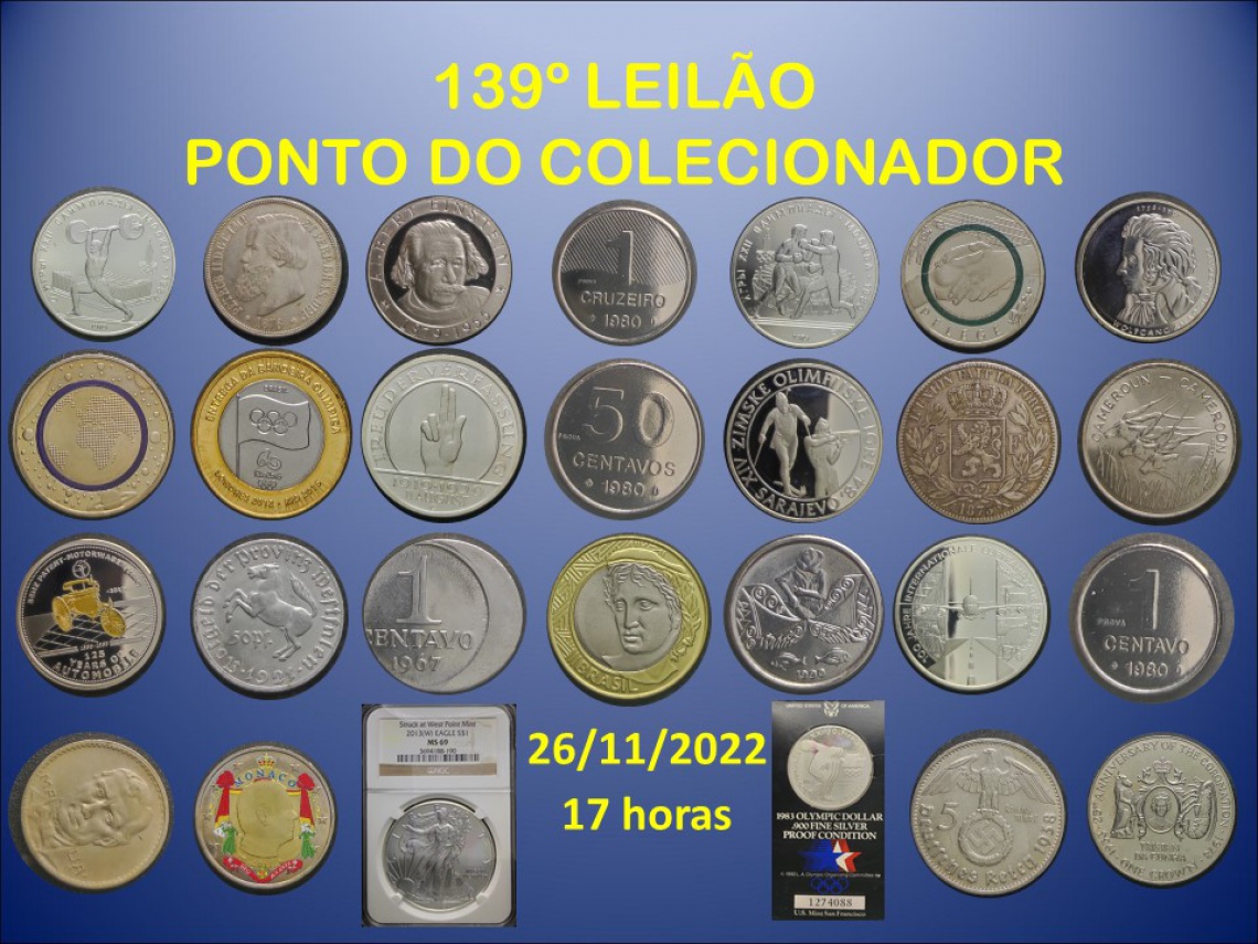139º LEILÃO PONTO DO COLECIONADOR