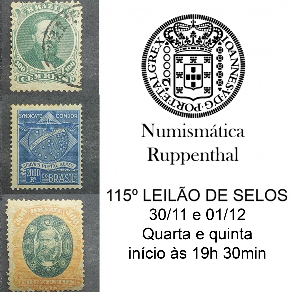 115º LEILÃO DE FILATELIA E NUMISMÁTICA - Numismática Ruppenthal
