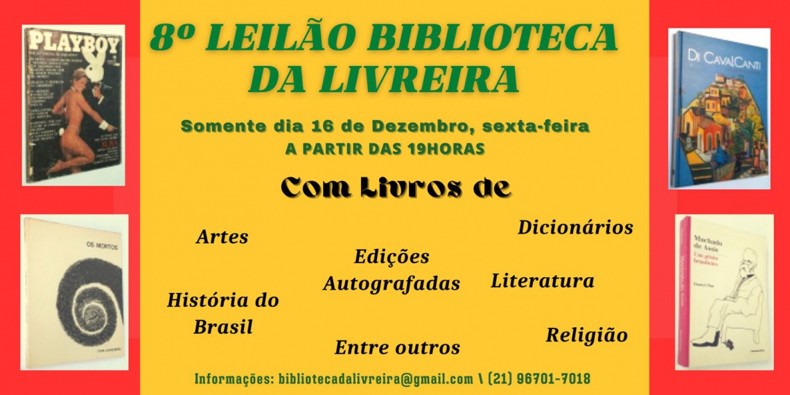 8º LEILÃO BIBLIOTECA DA LIVREIRA