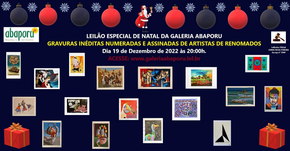LEILÃO ESPECIAL DE NATAL - ABAPORU BRAZILIANS ART GALLERY (105º)