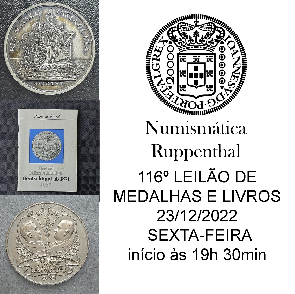 116º LEILÃO DE FILATELIA E NUMISMÁTICA - Numismática Ruppenthal