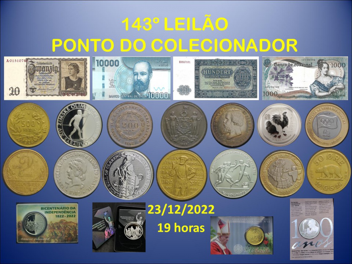 143º LEILÃO PONTO DO COLECIONADOR