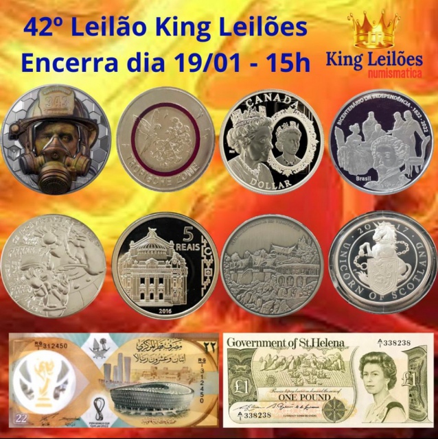 42º LEILÃO KING LEILÕES DE NUMISMÁTICA, MULTICOLECIONISMO E ANTIGUIDADE