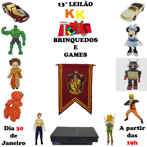 13º LEILÃO KK TOYS - BRINQUEDOS E GAMES