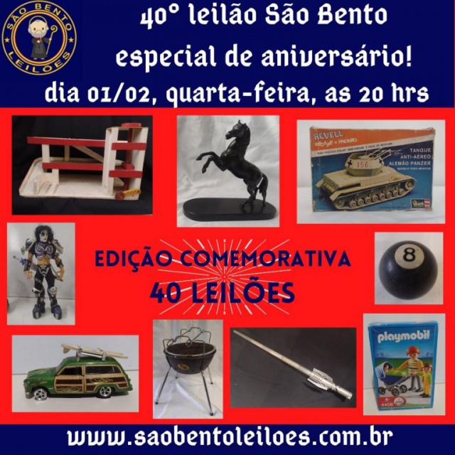 LEILÃO COMEMORATIVO EDIÇÃO 40