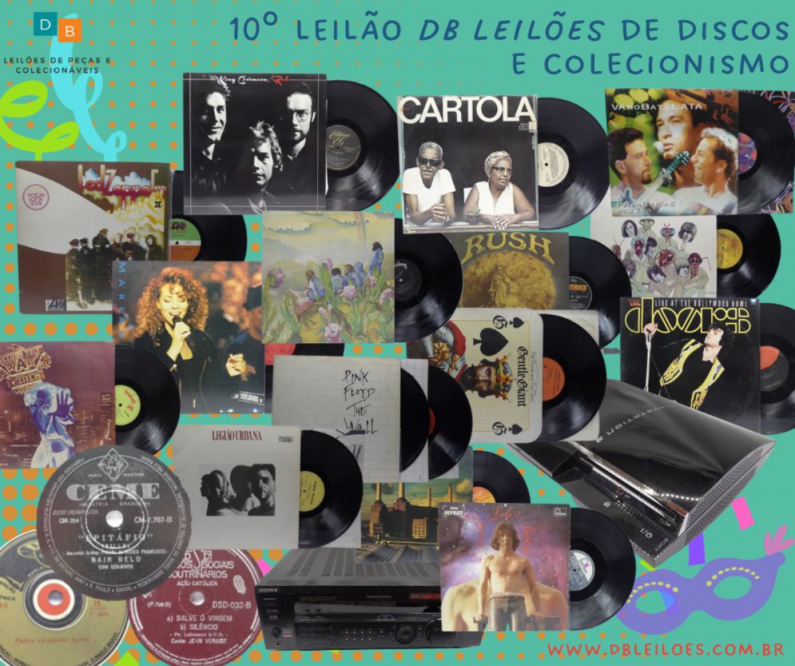 10º Leilão de Discos de Vinil e Equipamentos de Coleção DB Leilões