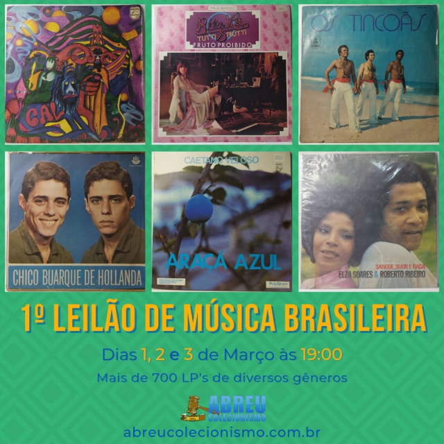 1º MEGA LEILÃO DE MÚSICA BRASILEIRA