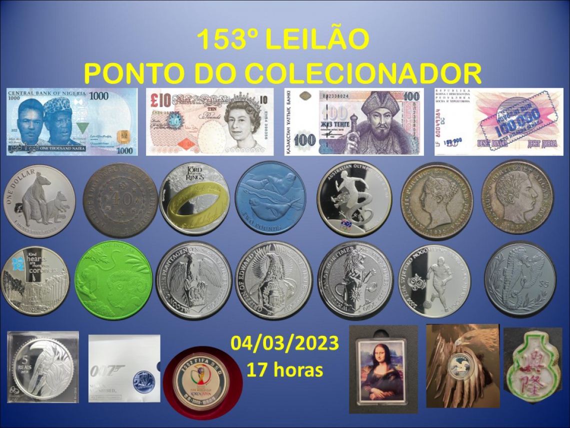 153º LEILÃO PONTO DO COLECIONADOR