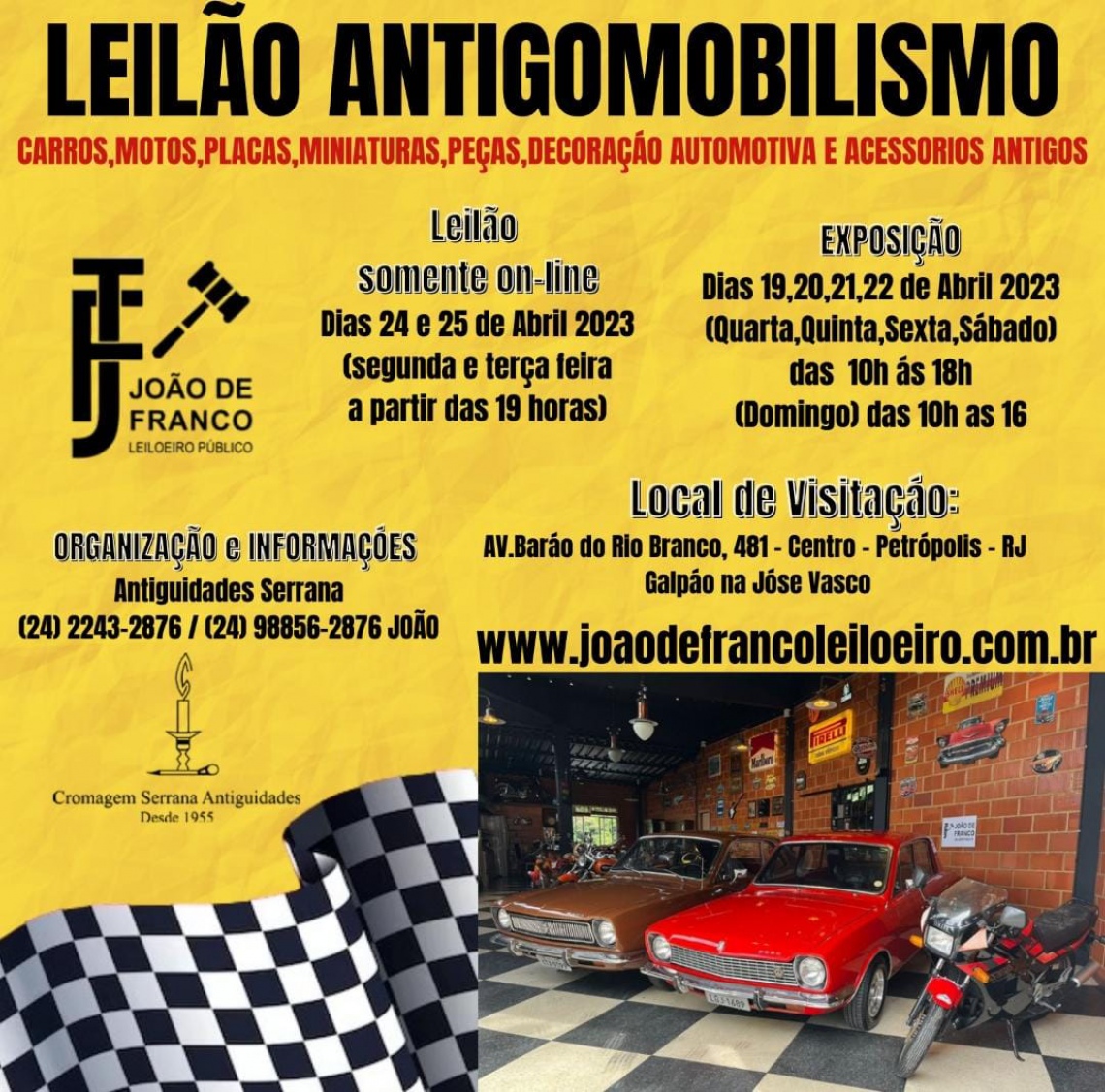 1º LEILÃO DO ANO DE ANTIGOMOBILISMO - PETRÓPOLIS - RJ