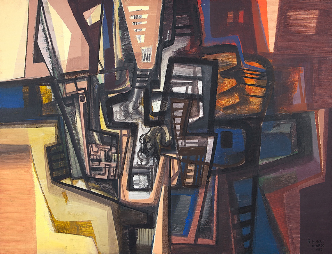João Candido 木板油彩画「Conj. Musical No. 1」 João Candido 木板油彩画「Conj. Musical No. 1」