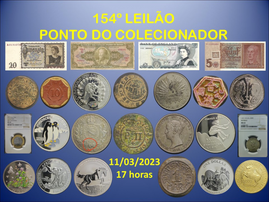 154º LEILÃO PONTO DO COLECIONADOR