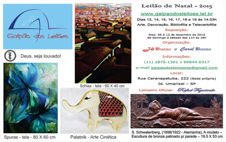 LEILÃO DE NATAL - 3364 - 12 á 19 de DEZEMBRO de 2015