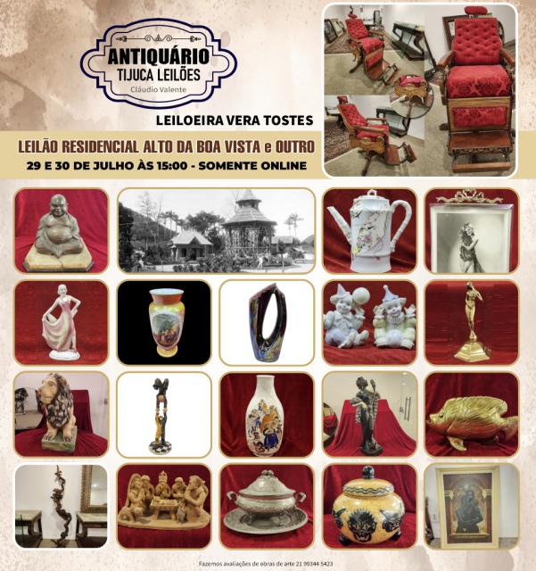 ANTIQUÁRIO TIJUCA LEILÕES - LEILÃO DE ARTE E ANTIGUIDADES - JULHO DE 2026