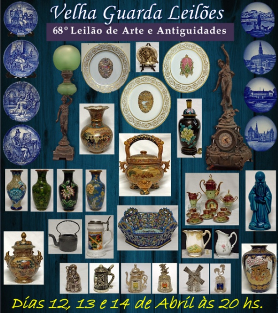 68º LEILÃO VELHA GUARDA LEILÕES - Arte, Antiguidades, Decoração e Colecionismo