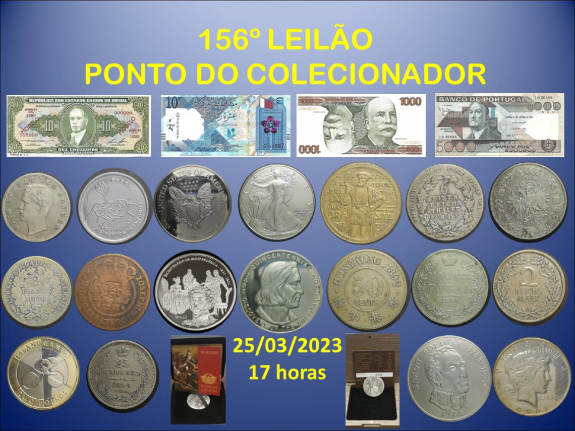 156º LEILÃO PONTO DO COLECIONADOR