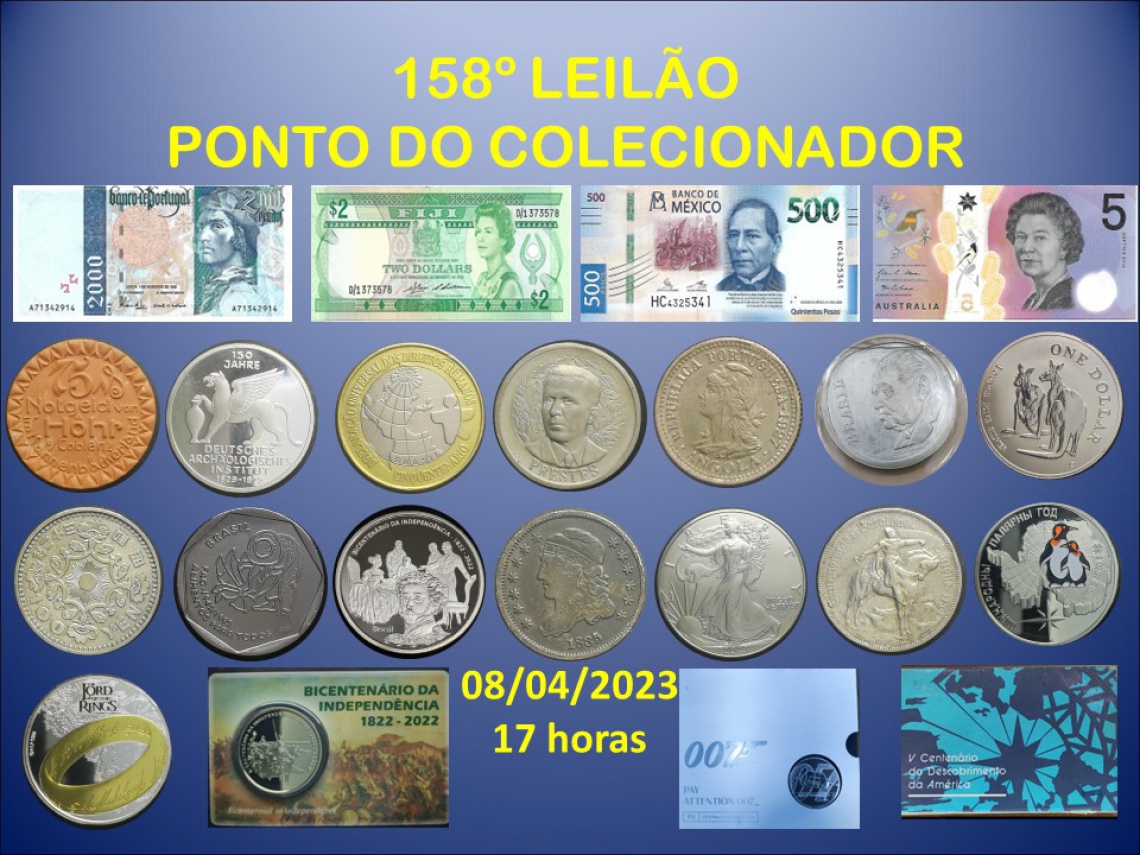 158º LEILÃO PONTO DO COLECIONADOR