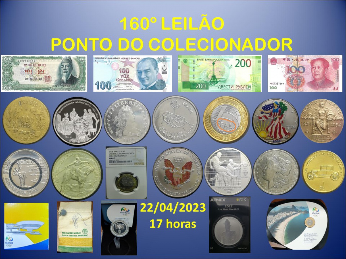 160º LEILÃO PONTO DO COLECIONADOR