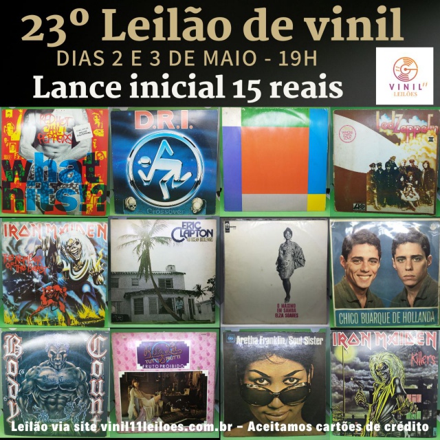 23º LEILÃO  DE DISCOS DE VINIL