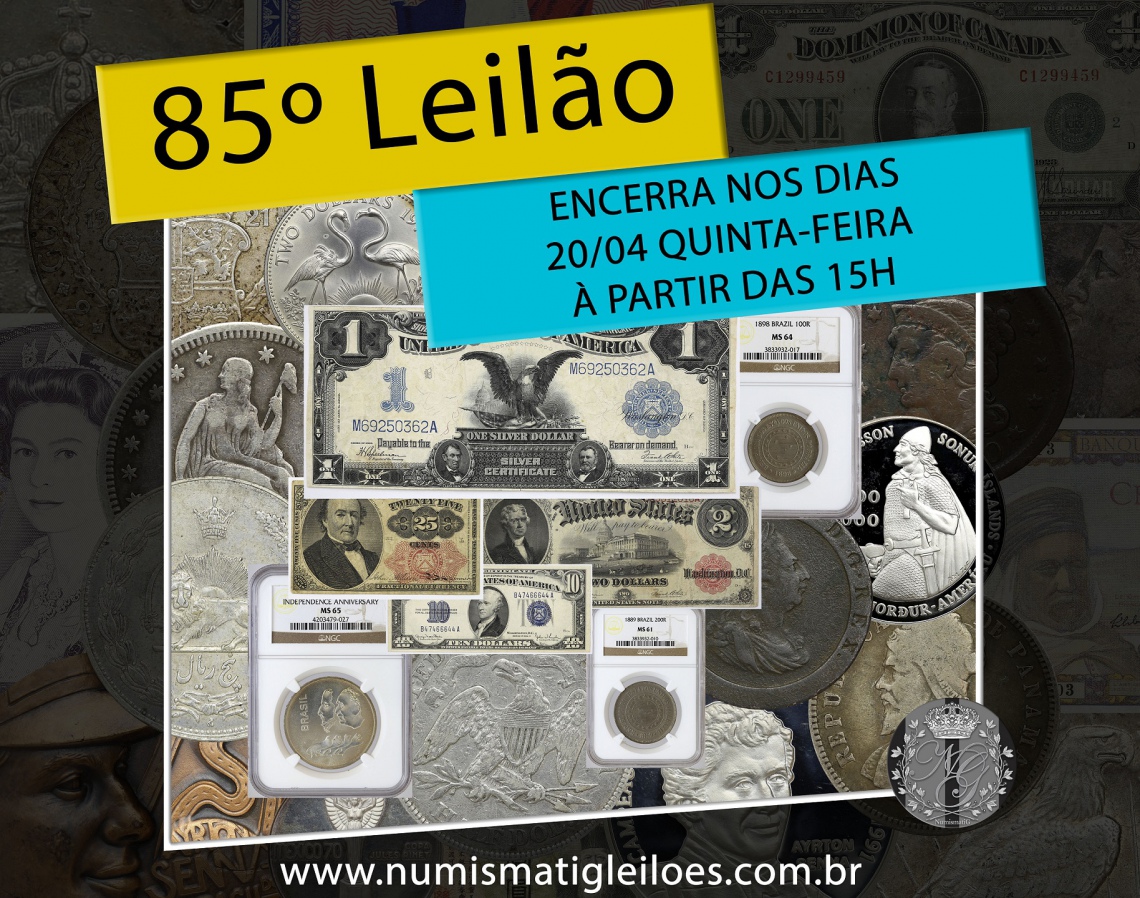85º LEILÃO DE NUMISMÁTICA - NUMISMATIG LEILÕES