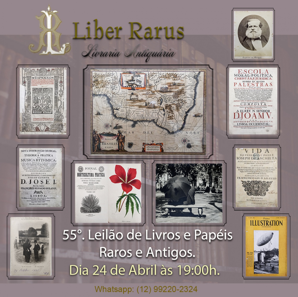 55º Leilão de Livros e Papéis Raros e Antigos - Liber Rarus