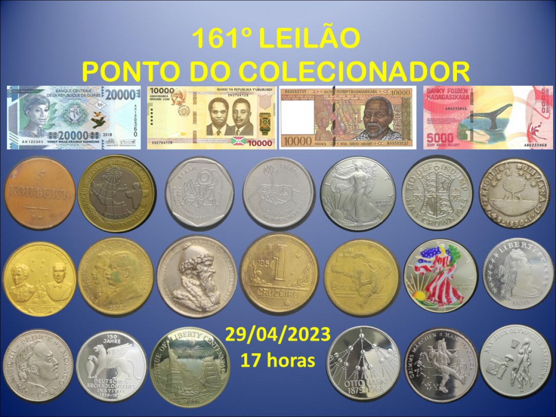 161º LEILÃO PONTO DO COLECIONADOR