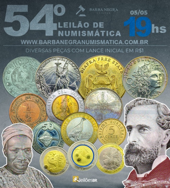 54º LEILÃO BARBA NEGRA DE NUMISMÁTICA