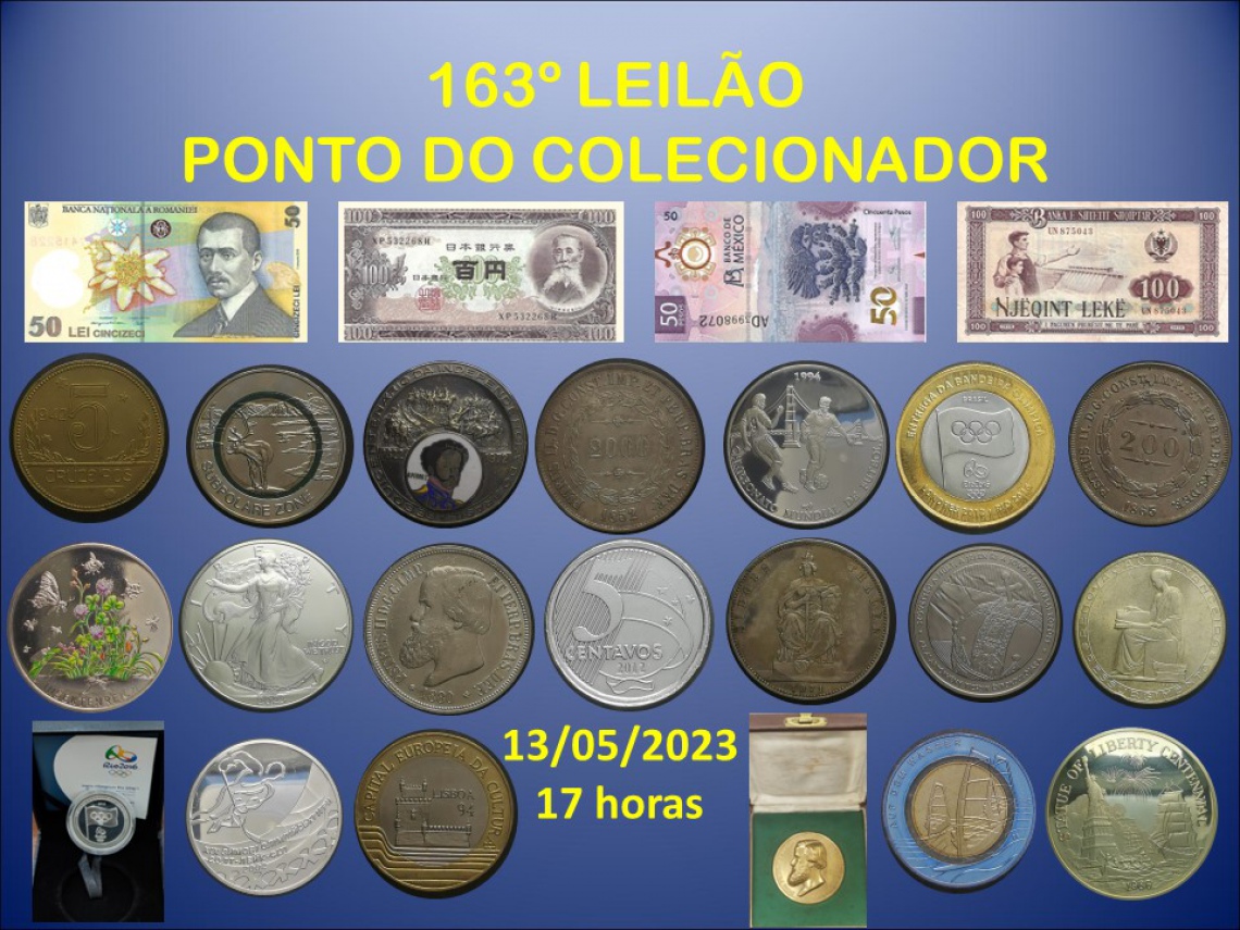 163º LEILÃO PONTO DO COLECIONADOR