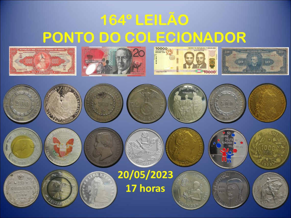 164º LEILÃO PONTO DO COLECIONADOR