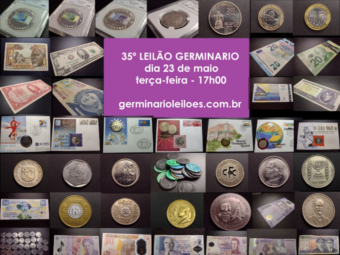 35º Leilão Germinário de Numismática, Multicolecionismo e Variedades.