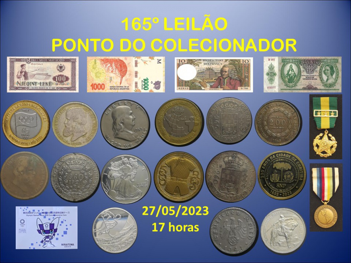 165º LEILÃO PONTO DO COLECIONADOR