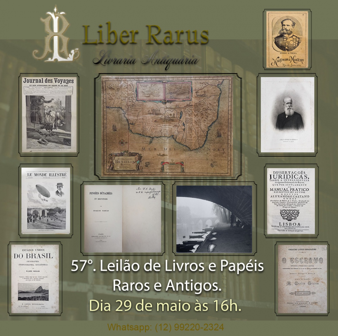 57º Leilão de Livros e Papéis Raros e Antigos - Liber Rarus