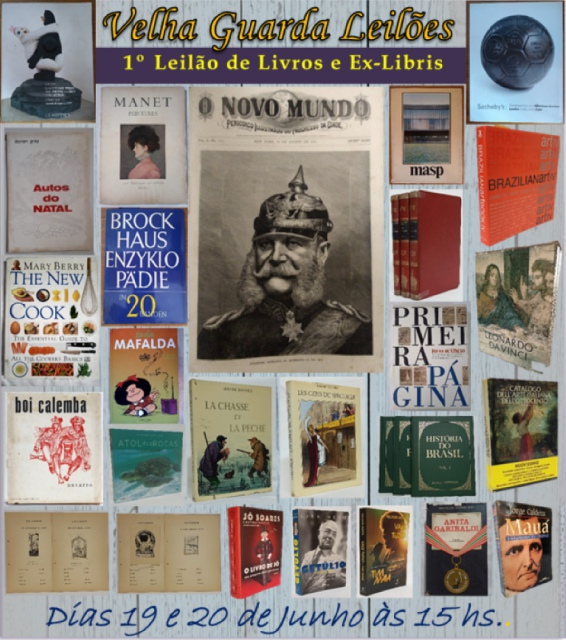 1º LEILÃO DE LIVROS DE Literatura, Arte, Ex-Libris e Assuntos Variados