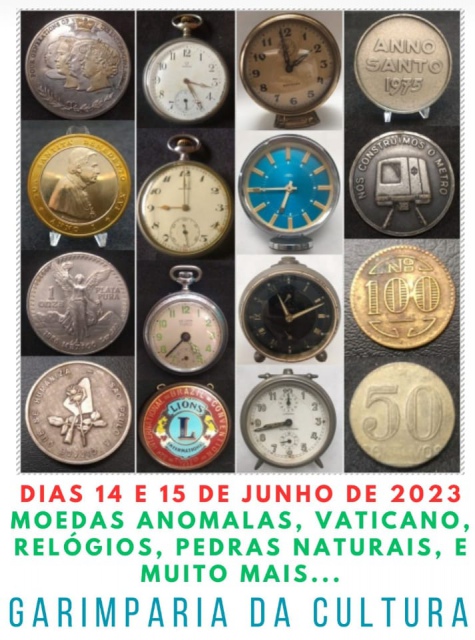 66º LEILÃO SHOW DE COLECIONISMO / NUMISMATICA / ANOMALAS / RELOGIOS