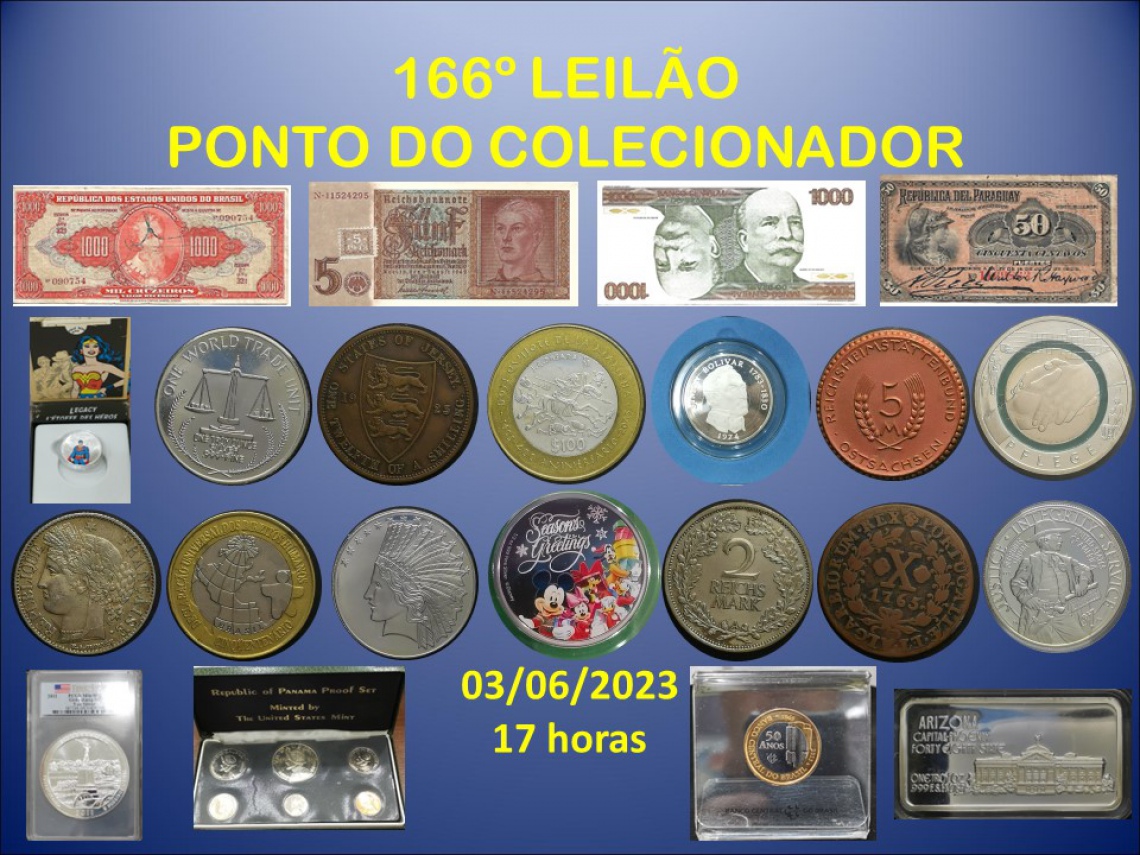 166º LEILÃO PONTO DO COLECIONADOR