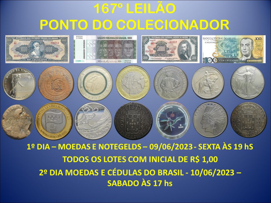 167º LEILÃO PONTO DO COLECIONADOR