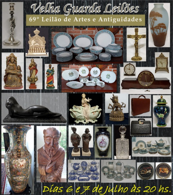 69º LEILÃO VELHA GUARDA LEILÕES - Arte, Antiguidades, Decoração e Colecionismo