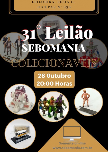 31º LEILÃO SEBOMANIA - COLECIONÁVEIS e GAMERS