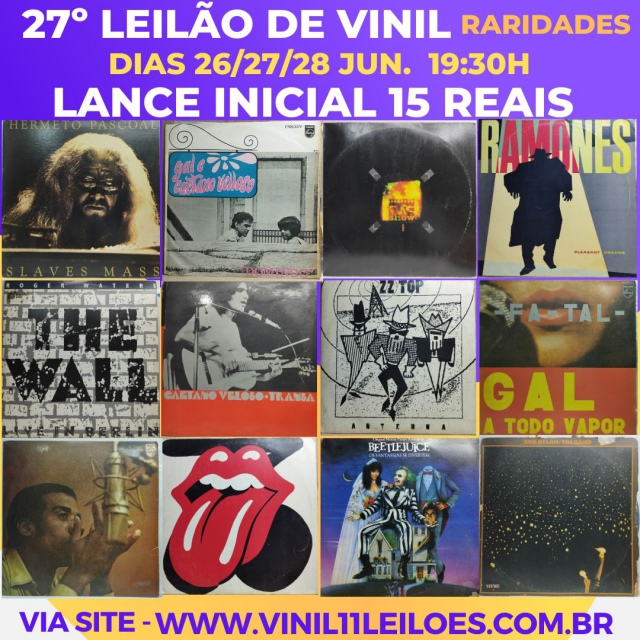27º LEILÃO DE VINIL - RARIDADES