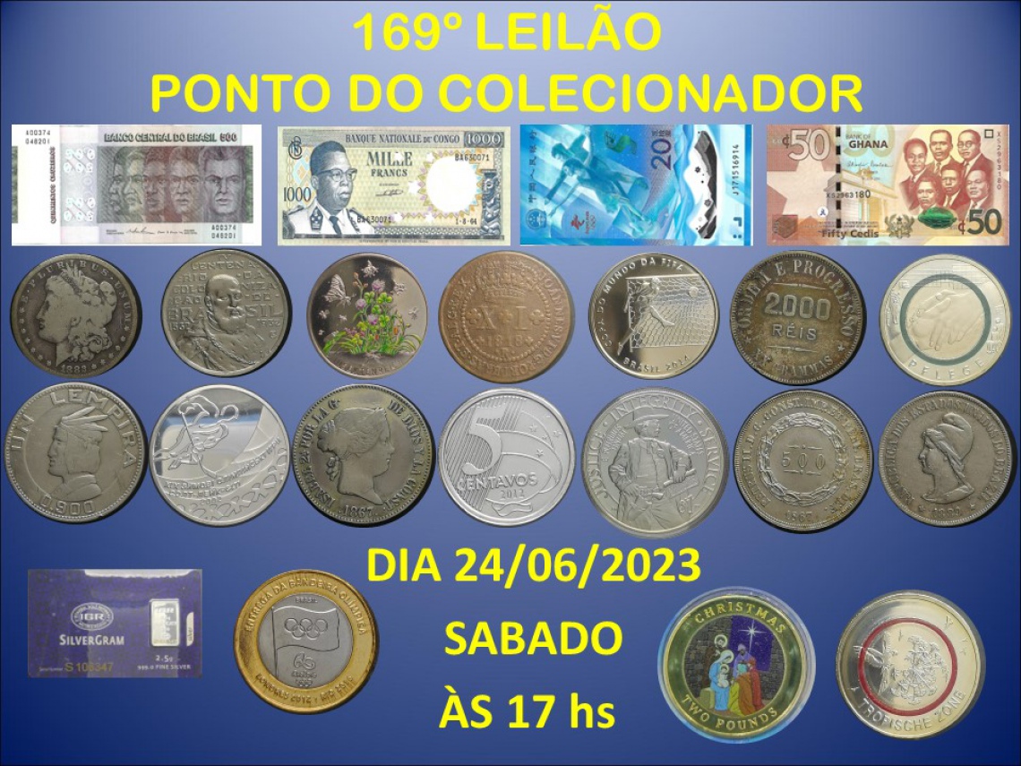 169º LEILÃO PONTO DO COLECIONADOR